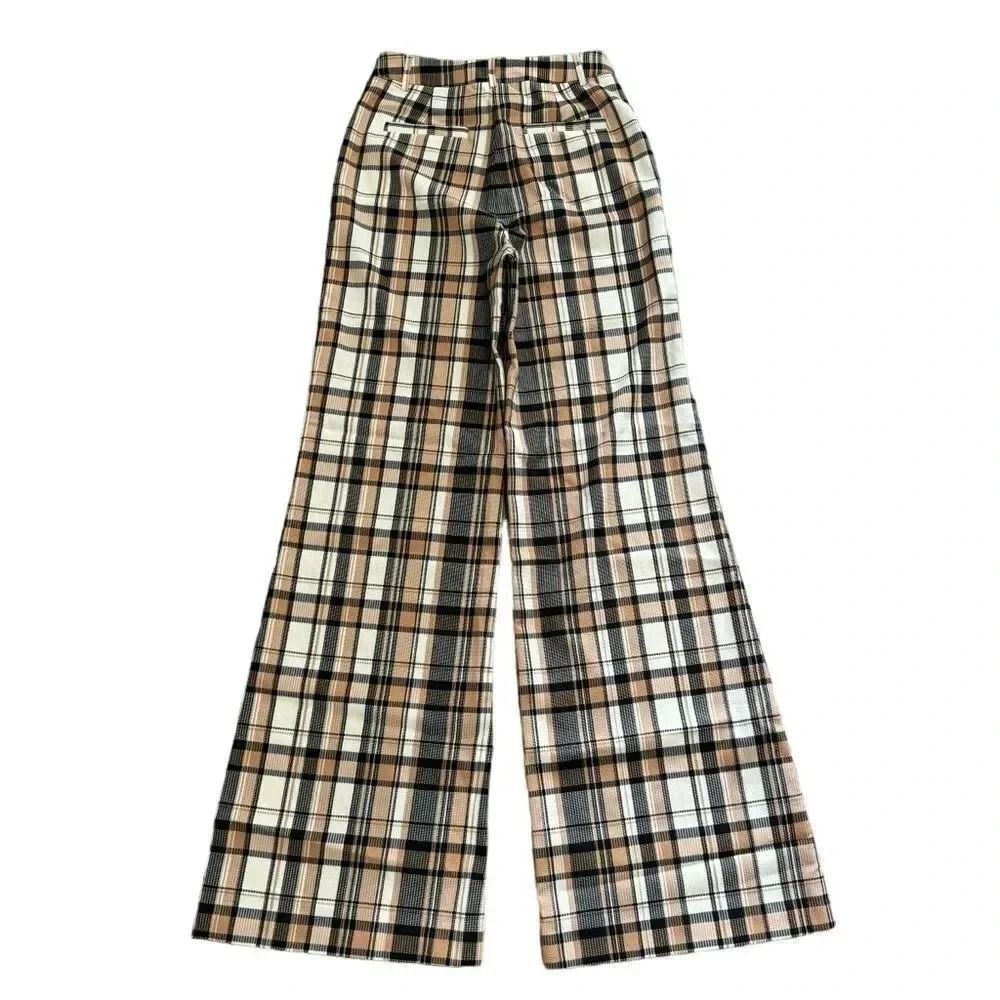 Maeve Flowy Wide-Leg Trousers - Neutral Motif - Size 6 Tall (NWT!) - Picture 5 of 12